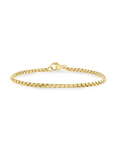 Saks Fifth Avenue Men's 14k Yellow Gold Box-chain Bracelet