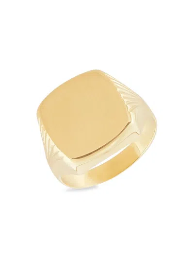 Saks Fifth Avenue Men's 14k Yellow Gold Cushion Signet Ring