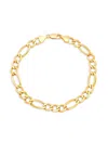 Saks Fifth Avenue Men's 14k Yellow Gold Figaro Chain Bracelet In Yellow Gold
