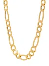 SAKS FIFTH AVENUE MEN'S 14K YELLOW GOLD FIGARO CHAIN NECKLACE
