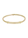 Saks Fifth Avenue Men's 14k Yellow Gold Id Bar Bracelet In Yellow Gold