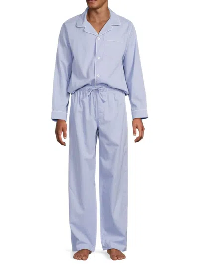 Saks Fifth Avenue Men's 2-piece Pajama Set In Blue