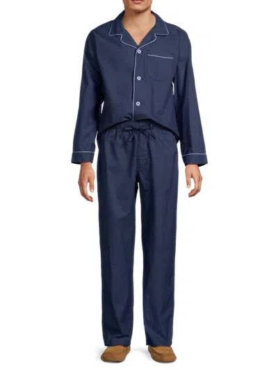 Saks Fifth Avenue Men's 2-piece Pajama Set In Navy