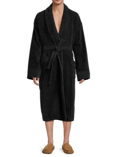 Saks Fifth Avenue Men's Ashtin Waist Tie Robe In Black