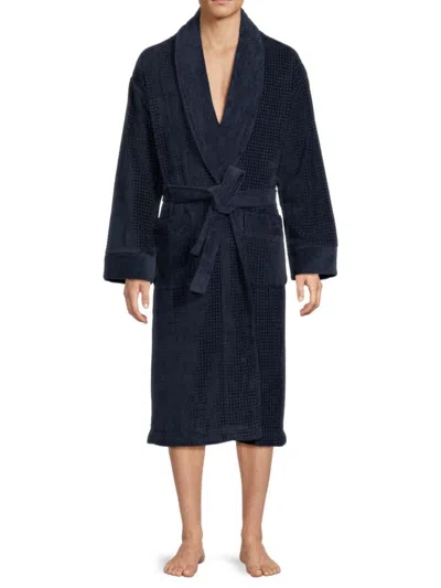 Saks Fifth Avenue Men's Ashtin Waist Tie Robe In Navy