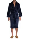 Saks Fifth Avenue Men's Belted Velvet Robe In Navy