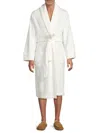 Saks Fifth Avenue Men's Belted Velvet Robe In White