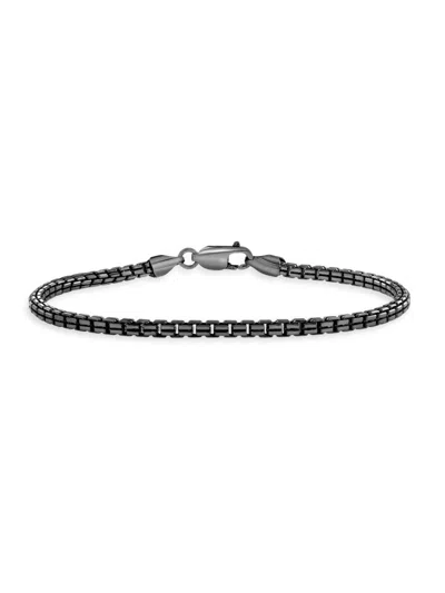 Saks Fifth Avenue Men's Black Ruthenium-plated Sterling Silver Chain Bracelet