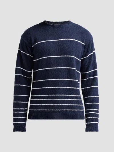 Saks Fifth Avenue Men's Bouclé Stripe Long-sleeve Crewneck Sweater In Multi