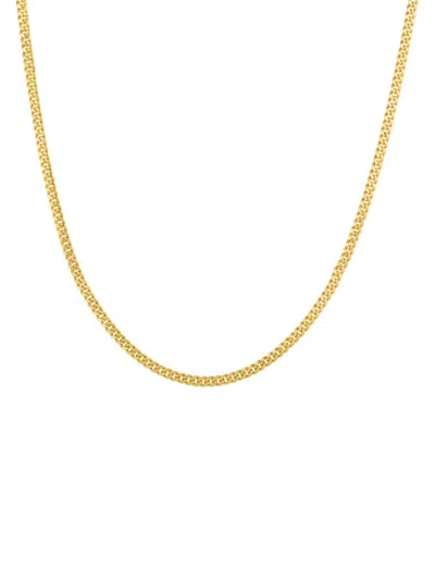 Saks Fifth Avenue Men's Build Your Own Collection 14k Yellow Gold Classic Miami Cuban Chain Necklace In 3.2 Mm