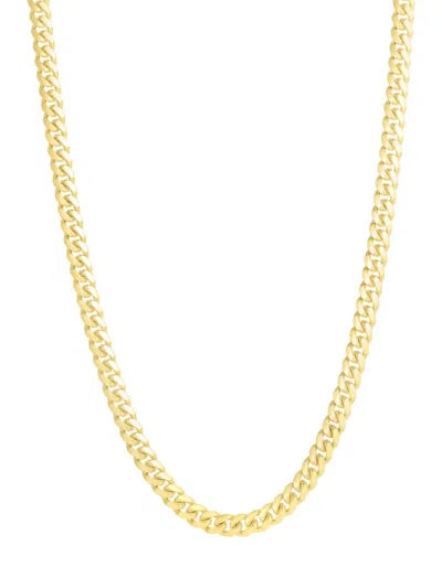 Saks Fifth Avenue Men's Build Your Own Collection 14k Yellow Gold Classic Miami Cuban Chain Necklace In 3.9 Mm