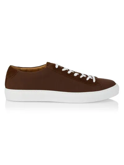 Saks Fifth Avenue Men's Canvas Low-top Sneakers In Java