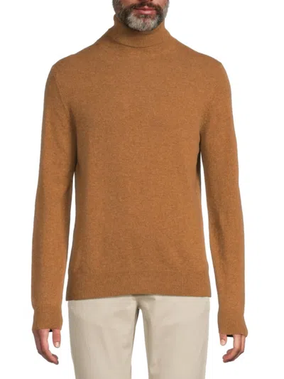 Saks Fifth Avenue Men's Cashmere Turtleneck Sweater In Brown