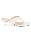 Saks Fifth Avenue Men's Cleo Leather Sandals In White