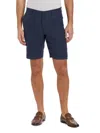 Saks Fifth Avenue Men's Collection 100% Linen Flat-front Shorts In Navy