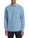 Saks Fifth Avenue Men's Collection Corduroy Long-sleeve Woven Shirt In Blue