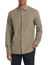 Saks Fifth Avenue Men's Collection Corduroy Long-sleeve Woven Shirt In Cream