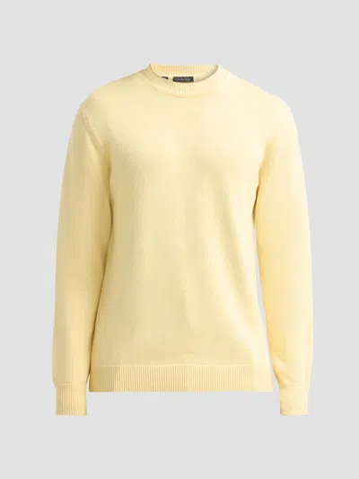 Saks Fifth Avenue Men's Collection Cotton Crewneck Sweater In Yellow