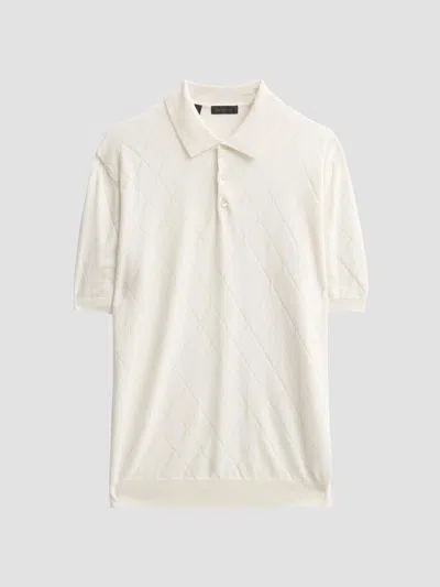 Saks Fifth Avenue Men's Collection Diamond-knit Cotton Polo Shirt In Multi