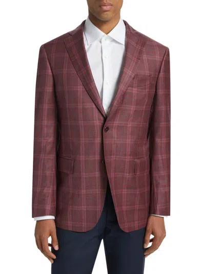 Saks Fifth Avenue Men's Collection Glen Plaid Sportcoat In Red