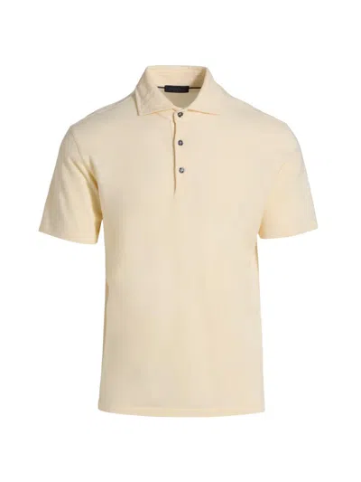 Saks Fifth Avenue Men's Collection Knit Piqué Polo Shirt In Neutral