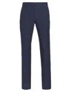 Saks Fifth Avenue Men's Collection Linen Flat-front Trousers In Navy