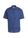SAKS FIFTH AVENUE MEN'S COLLECTION PAISLEY CHAMBRAY SHIRT