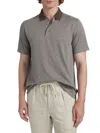 Saks Fifth Avenue Men's Collection Small Brick Polo Shirt In Brown