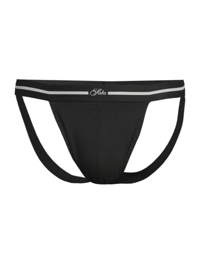 Saks Fifth Avenue Men's Collection Stretch-cotton Jock Strap In Moonless