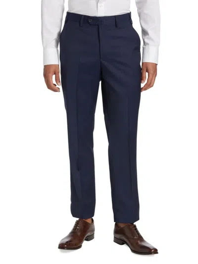 Saks Fifth Avenue Men's Collection Wool Dress Pants In Navy