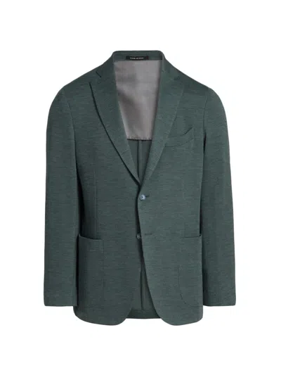 Saks Fifth Avenue Men's Collection Wool Jersey Sport Coat In Green