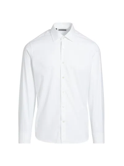 Saks Fifth Avenue Men's Cotton Classic Dress Shirt In White