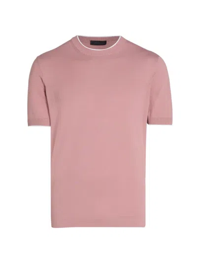 Saks Fifth Avenue Men's Cotton Knit T-shirt In Pink