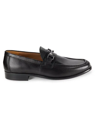 Saks Fifth Avenue Men's Dean Leather Bit Loafers In Black