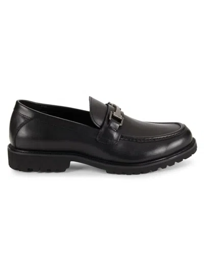 Saks Fifth Avenue Men's Drake Leather Bit Loafers In Black