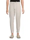 Saks Fifth Avenue Men's Linen Blend Drawstring Jogger Pants In Acorn