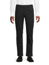 Saks Fifth Avenue Men's European Pleated Chino Pants In Black