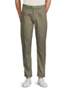 Saks Fifth Avenue Men's European Pleated Chino Pants In Green