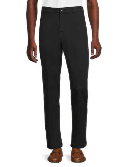 Saks Fifth Avenue Men's Flat Front Chino Pant In Black
