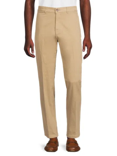 Saks Fifth Avenue Men's Flat Front Chino Pant In Neutral