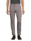 Saks Fifth Avenue Men's Flat Front Chino Pants In Frost Grey