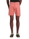 Saks Fifth Avenue Men's Flat Front Chino Shorts In Burnt Rose