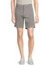 Saks Fifth Avenue Men's Flat Front Chino Shorts In Frost Grey