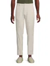 Saks Fifth Avenue Men's Linen-blend Flat Front Pants In Acorn