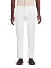 Saks Fifth Avenue Men's Linen-blend Flat Front Pants In White