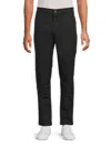 Saks Fifth Avenue Men's Flat Front Straight Chino Pants In Black