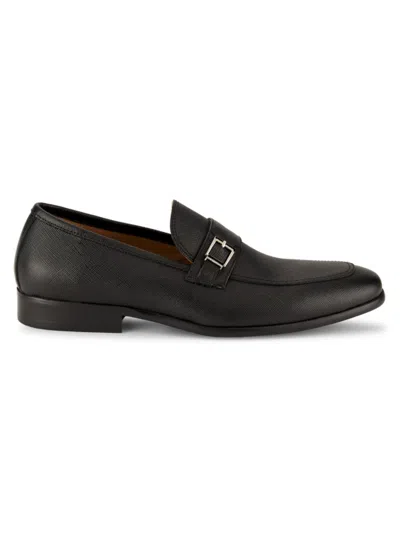 Saks Fifth Avenue Men's Freddy Leather Loafers In Black