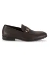 Saks Fifth Avenue Men's Freddy Leather Loafers In Chocolate