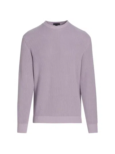 Saks Fifth Avenue Men's Garment-dyed Ribbed Sweater In Purple