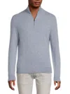 Saks Fifth Avenue Men's Heathered Cashmere Sweater In Blue